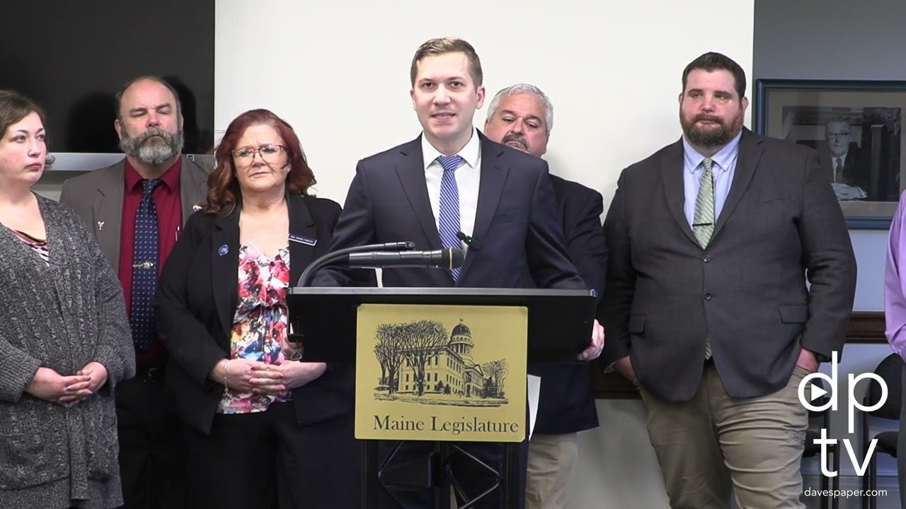 Carl Woock, Esq  Speaking at Respect Maine Presser