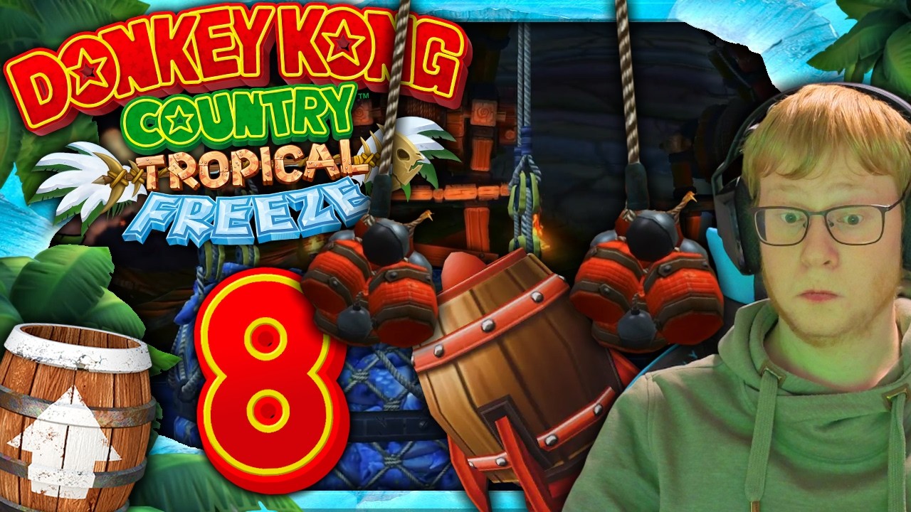 ❄️Donkey Kong Country Tropical Freeze❄️#08 Raketenritt mit Meeresungeheuer & Kanonen-Böllerei💥