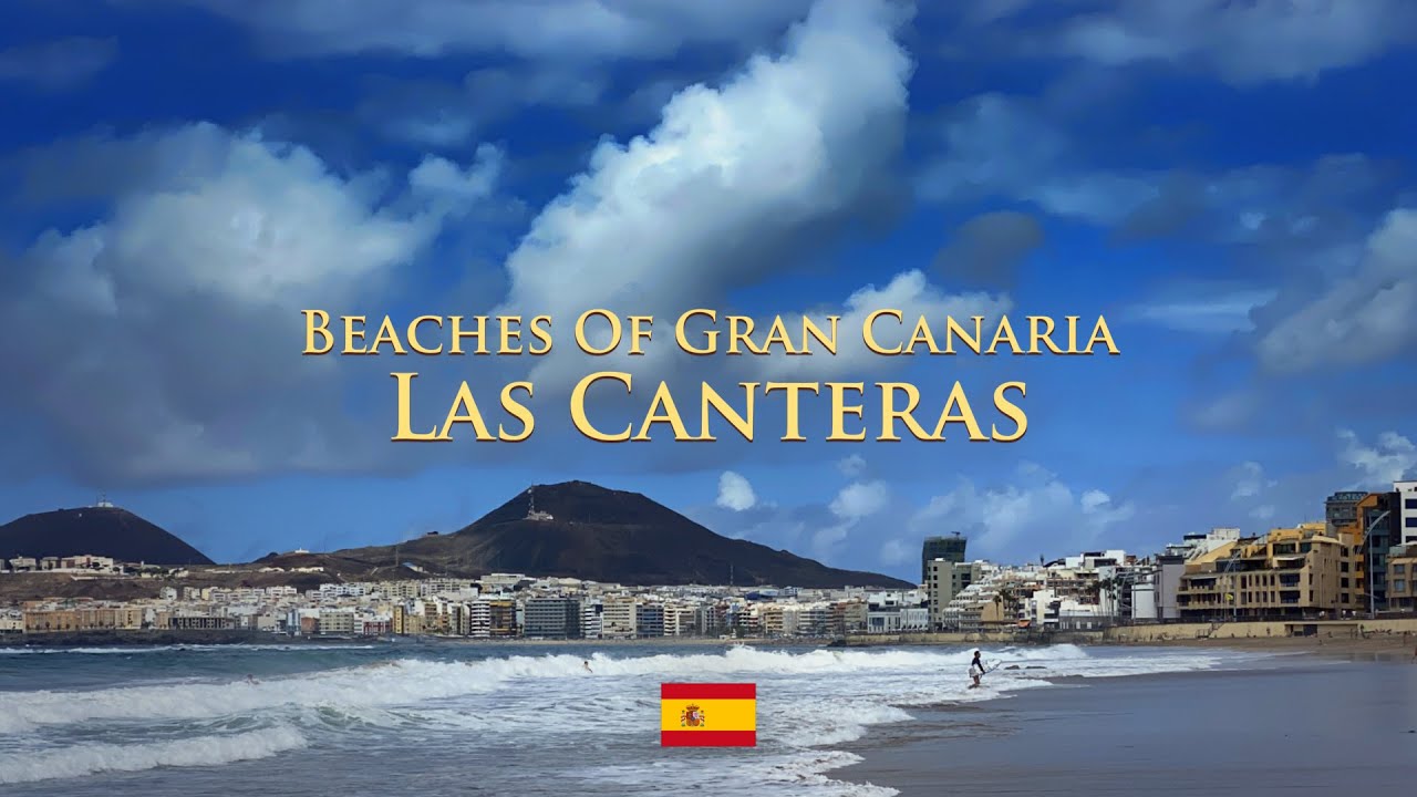 Beaches of Gran Canaria: Las Canteras - Las Palmas favorite urban beach (4K)