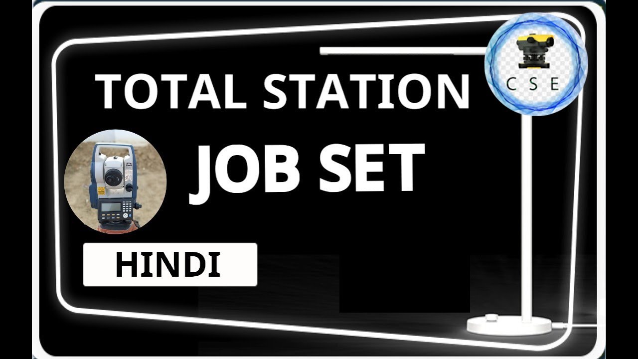 How to set job in total station |#CivilSurveyEngineeringAP