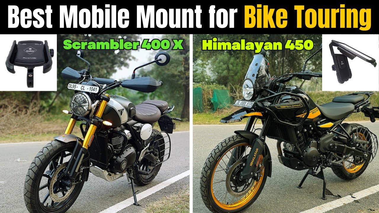 Best Mobile Mount for Triumph Scrambler/ Speed 400 & Himalayan 450 ?| BOBO Mobile Mount