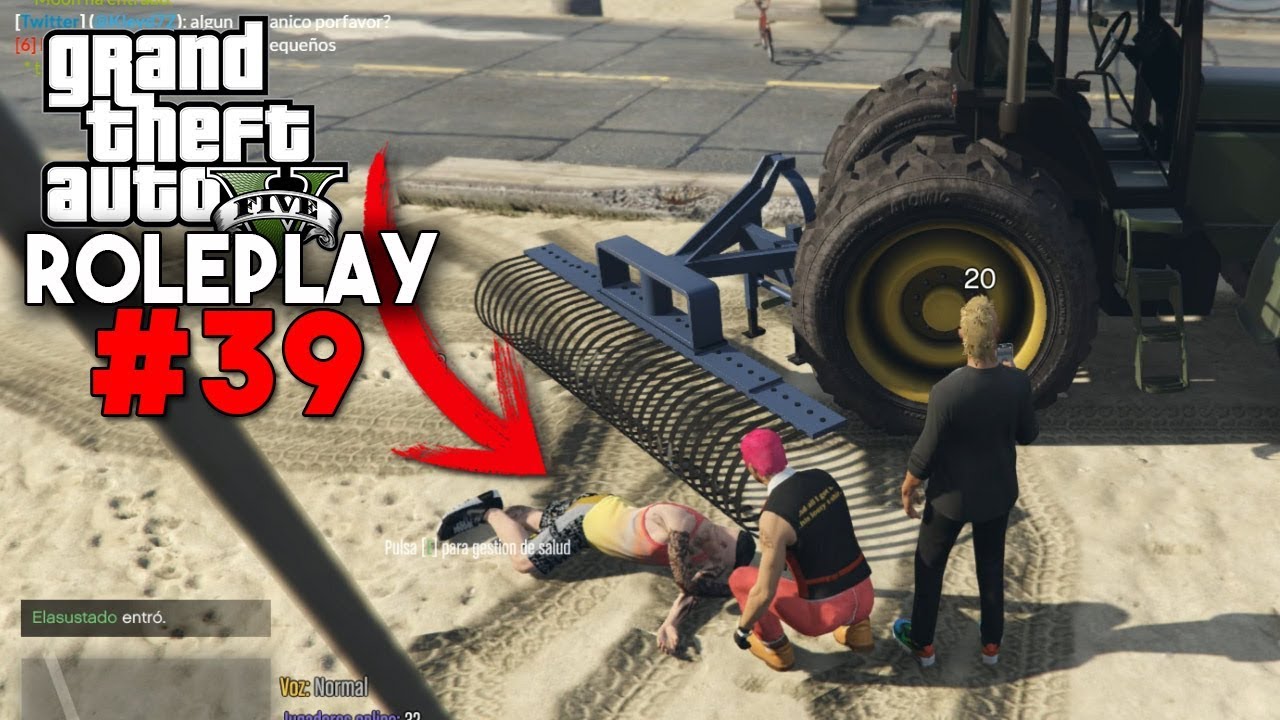 GTA V ROLEPLAY #39 MATO A UN JEFAZO DE LA MAFIA CON UN TRACTOR... JAJAJA