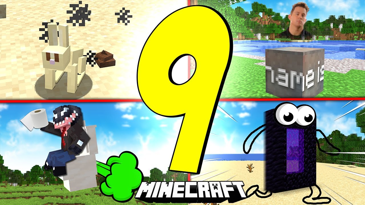 9 NAJGŁUPSZYCH POMYSŁÓW LUDZI W HISTORII MINECRAFT!