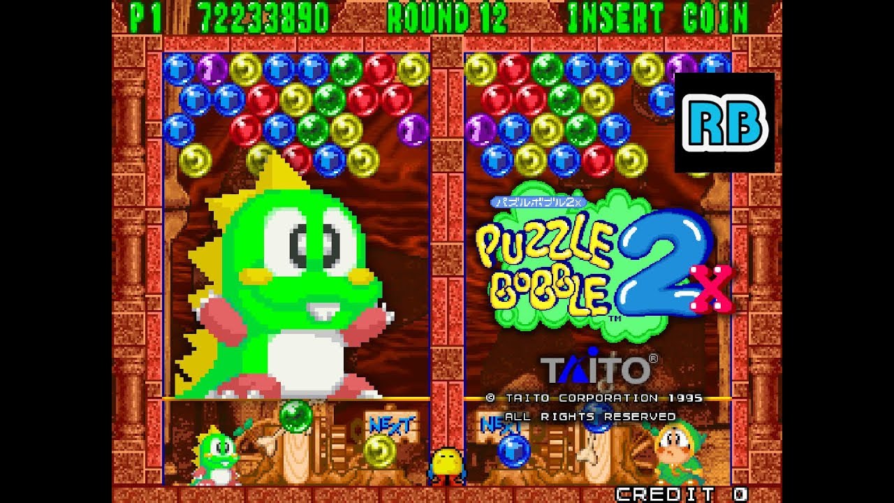 1995 [60fps] Puzzle Bobble 2X 72238090pts VS ALL