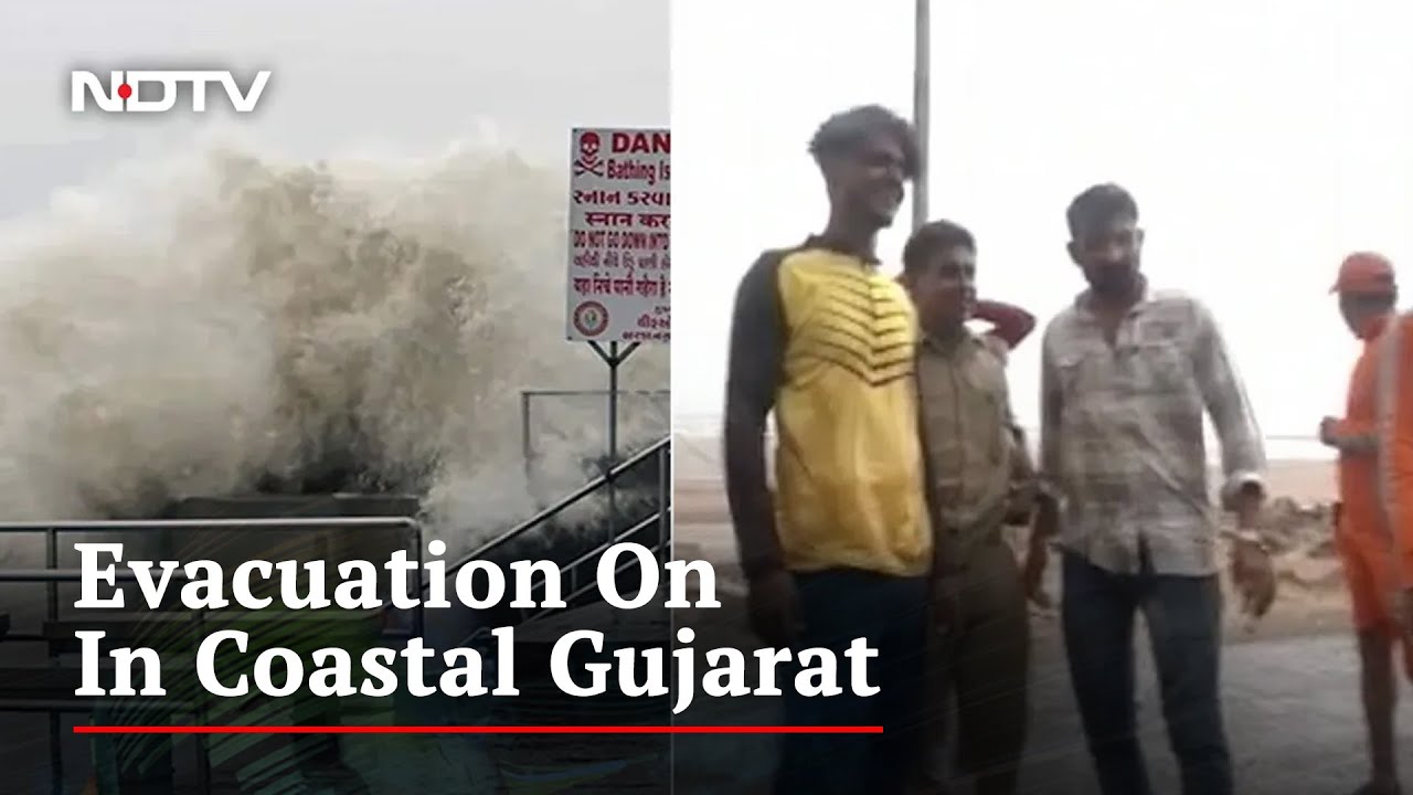 Disaster Force Evacuates Coastal Gujarat Villages Ahead Of Cyclone Landfall