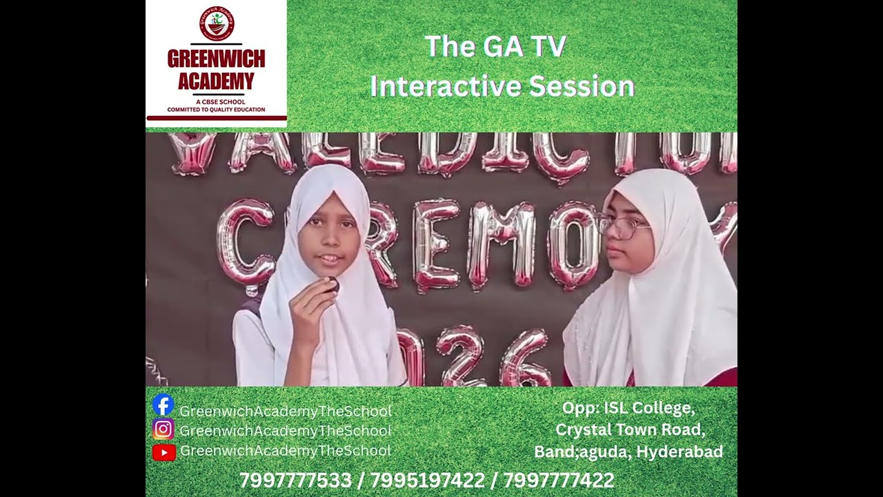 GA TV students Interactive Session about the VALEDICTORY CEREMONY 