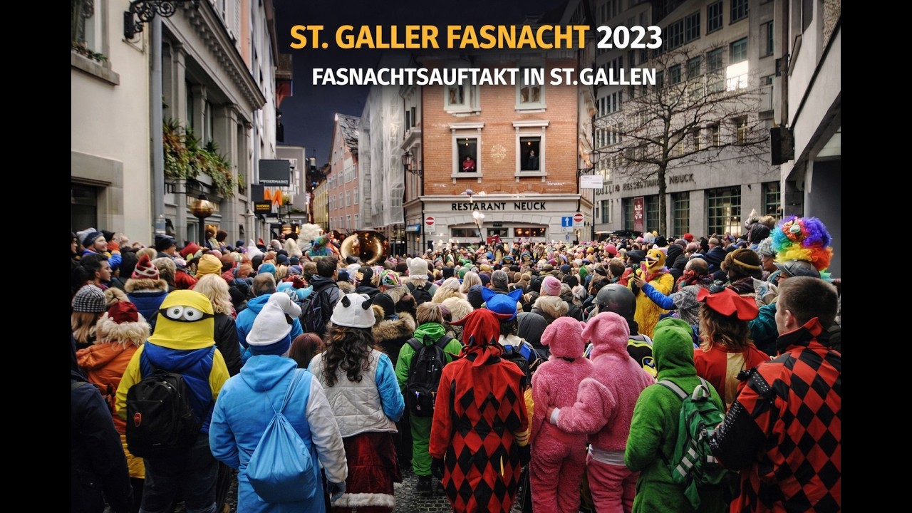 St.Galler Fasnacht - 11.11.2023, 11.11 Uhr Fasnachtsauftakt in St.Gallen - 2023 Switzerland