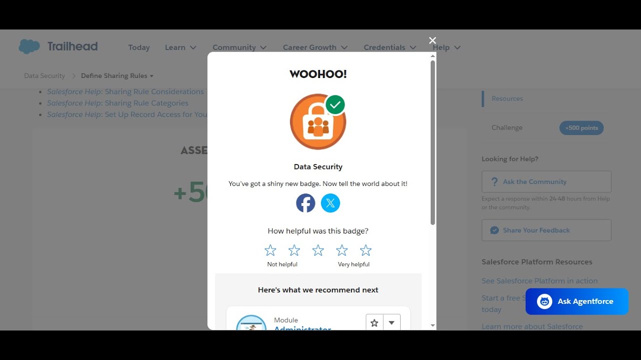 🔐 Define Sharing Rules in Salesforce | Data Security in Trailhead Salesforce 2025! 🚀
