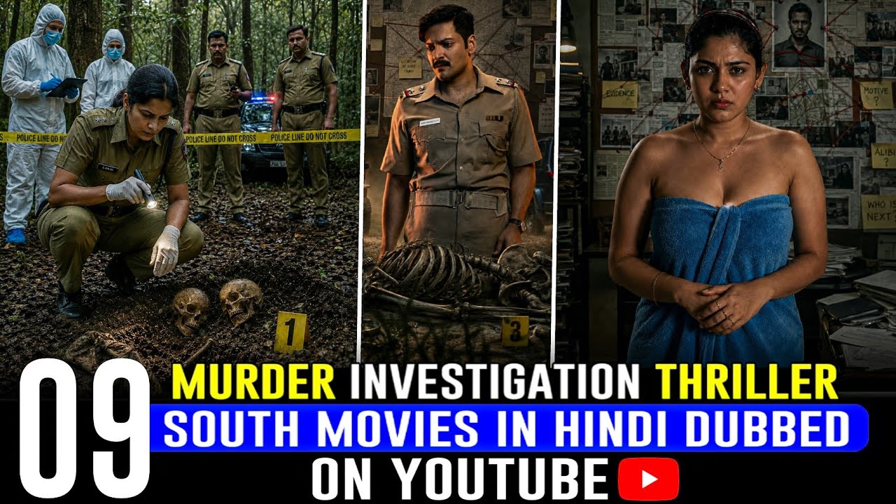 Top 9 Best South Indian Suspense Thriller Movies in Hindi | 2026 South Murder Mystery Movies Hindi