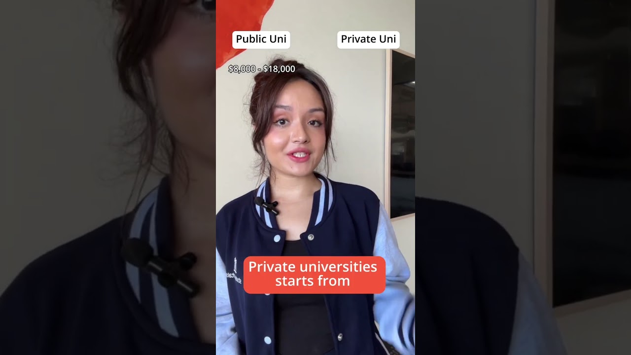 🇺🇸🤔Private vs. Public University in the USA. What's the difference?   #studyintheus