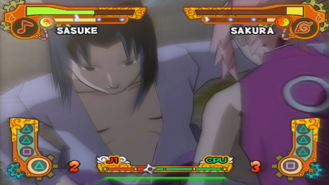 {Sasuke Vs Sakura} Naruto Shippuden Ultimate Ninja 5