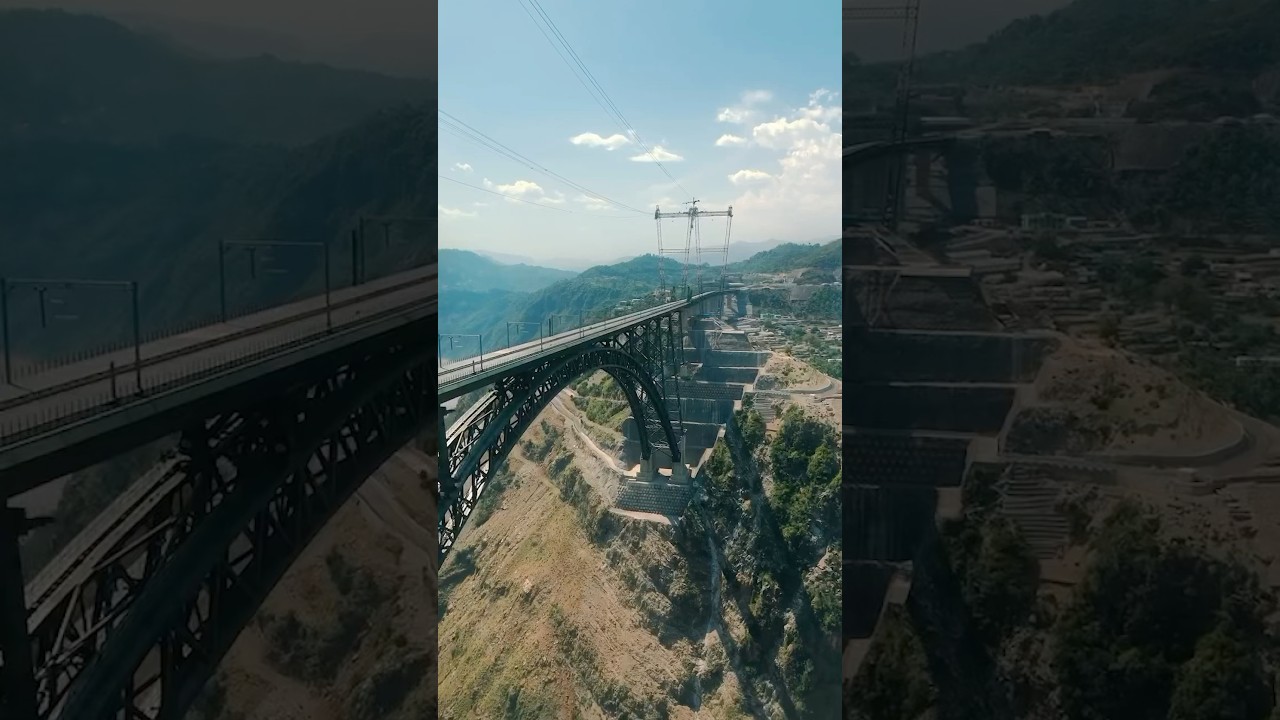 🌁 Chenab bridge - few days to go&hellip;Jai Hind 🇮🇳 #railway #india #jammu #kashmir #paradise