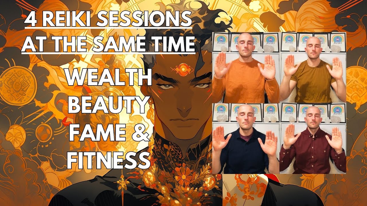 Ultimate Wealth, Beauty, Fame and Fitness Booster | 4 Reiki Sessions at the Same Time