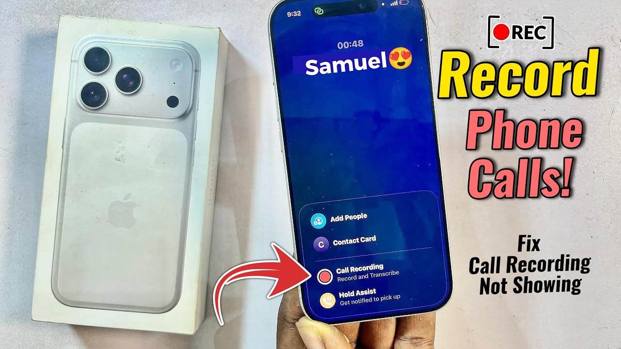 iPhone 17 Pro/Pro Max: How to Record Phone Calls! 