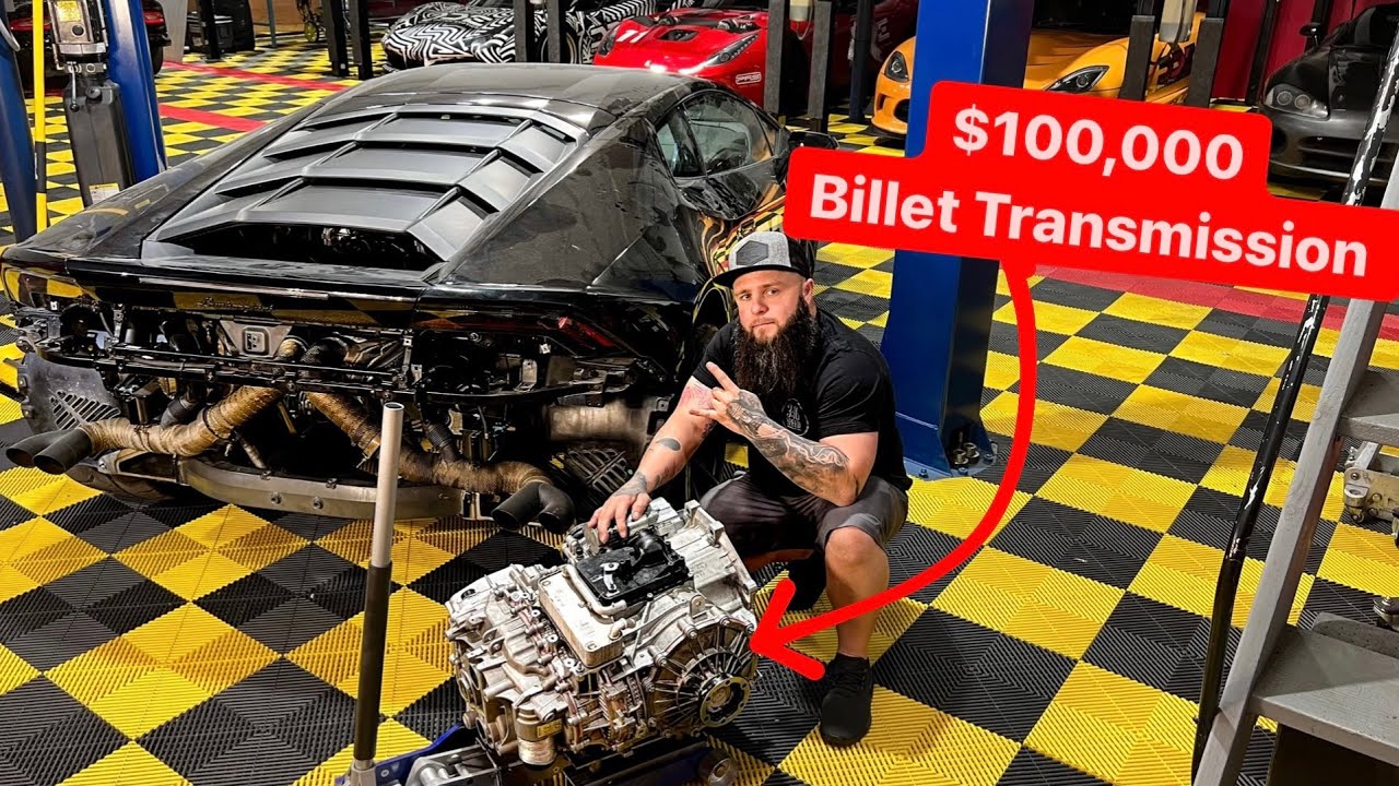DDE TWIN TURBO LAMBORGHINI GETS $100,000 BILLET TRANSMISSION! *FIRST DRIVE*