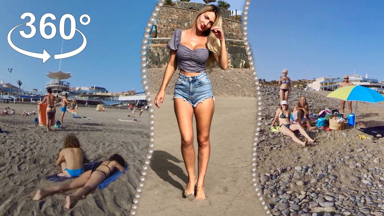 360 VR 5.7K | Beach Walk, Canary Islands| Oculus Quest 2 | Insta360 #vr360 #vrgirl