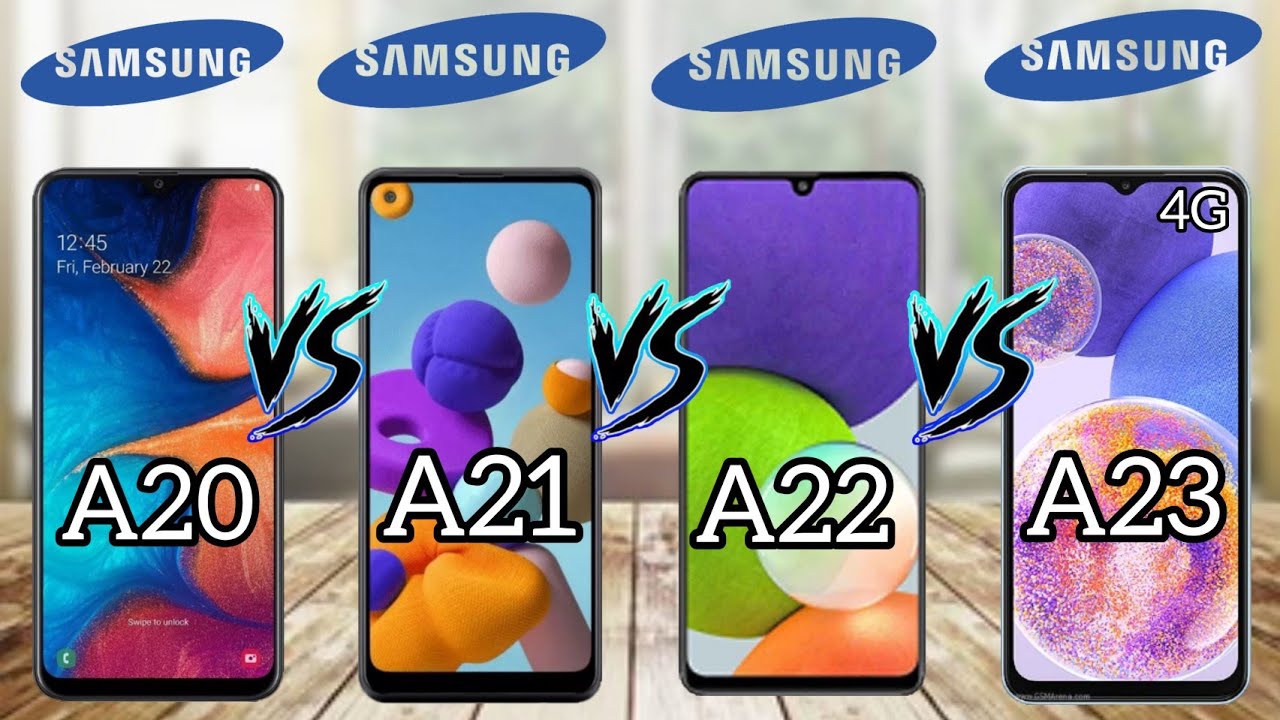 Samsung Galaxy A20 4G Vs  Galaxy A21 4G Vs Galaxy A22 4G Vs Galaxy A23 4G