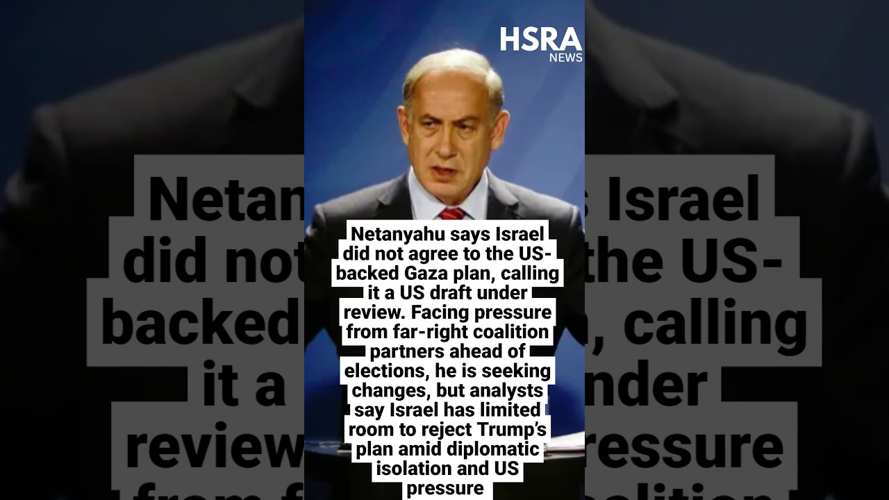 Netanyahu Rejects Trump&rsquo;s Gaza Plan? &ldquo;Not Our Draft&rdquo; | Israel Under Pressure #shorts #breakingnews