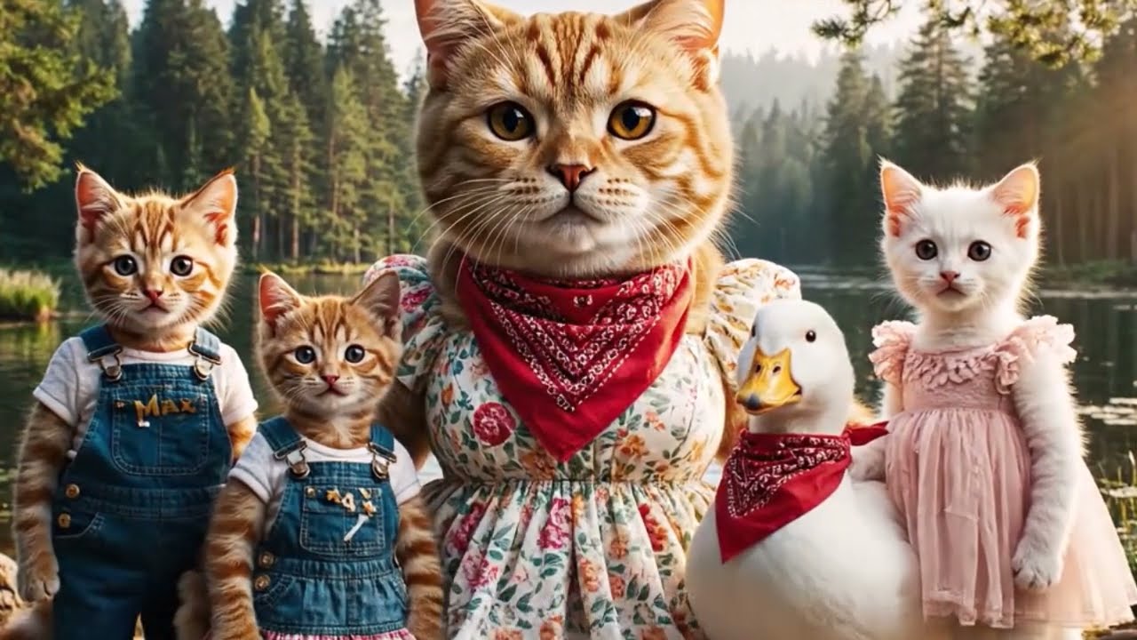 Mother Cat Raised an Orphan Duckling... Watch What He Did Years Later! 😭🦆