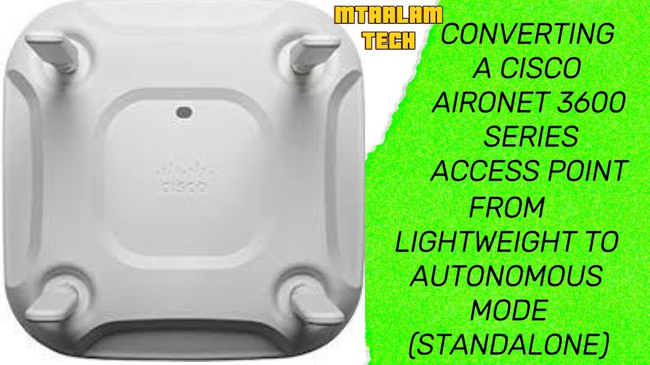 Converting a Cisco Aironet 3600 Series Access Point from Lightweight to Autonomous mode Standalone