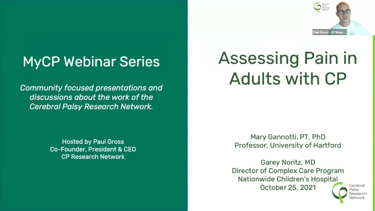 Assessing Pain in Adults with Cerebral Palsy