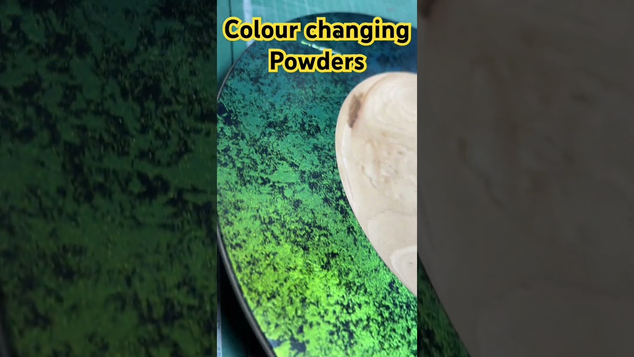 Chameleon powders. #shorts #short #skkrafts #woodturning #woodturner  #diy #woodturningprojects ￼￼