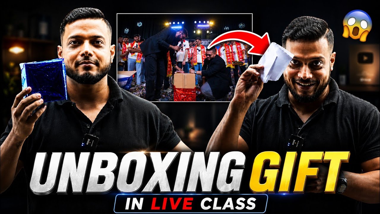 Unboxing Event Gift in Live Class😱 | Rajwant Sir Unboxing Gift | Physics Wallah