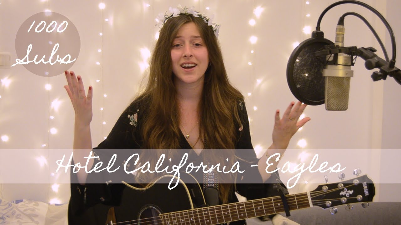 Hotel California - Eagles (acoustic cover by MICHAL) \\ 1000 Subscribers  - Introducing myself
