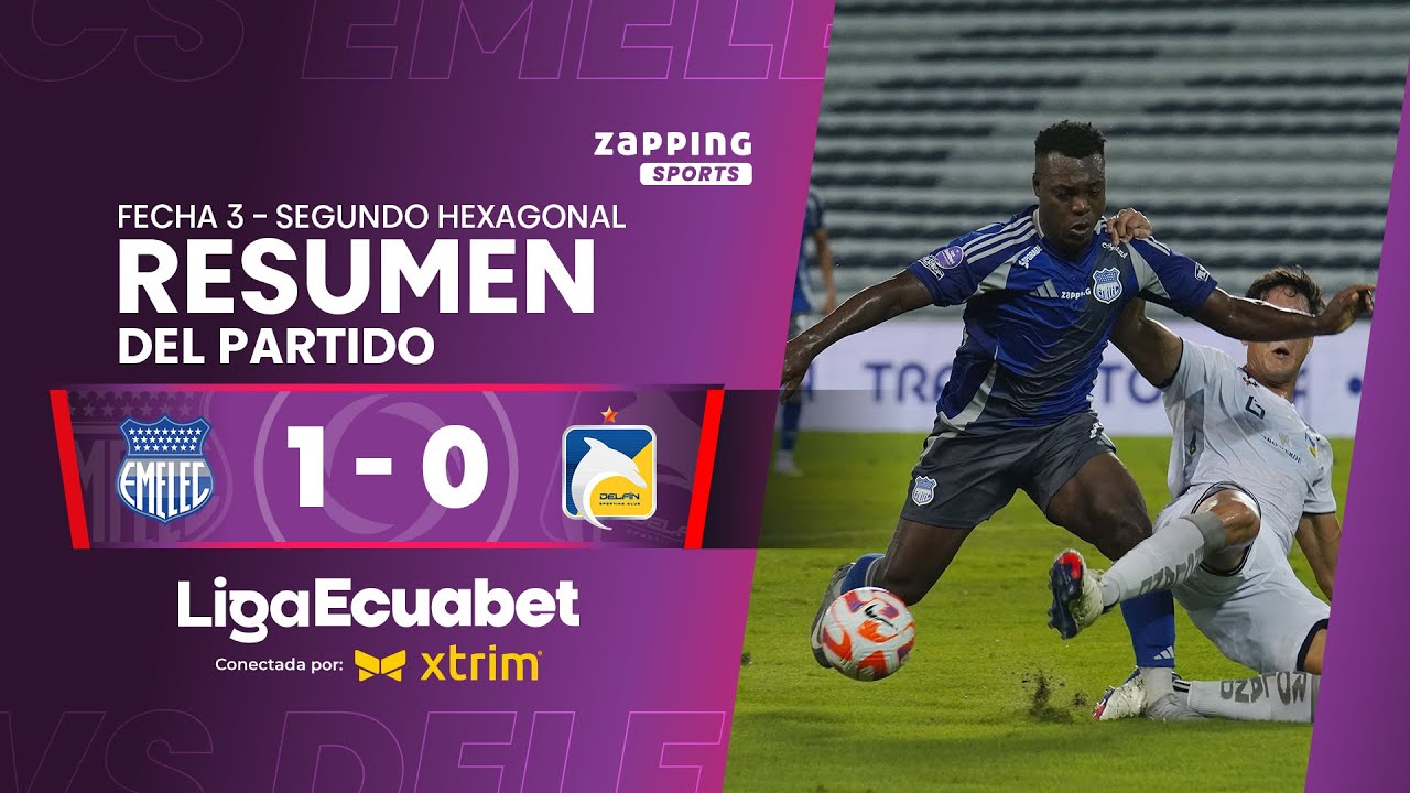 CS Emelec 1 - 0 Delf&iacute;n SC / Fecha 3 - Segundo Hexagonal  / Liga Ecuabet conectada por Xtrim