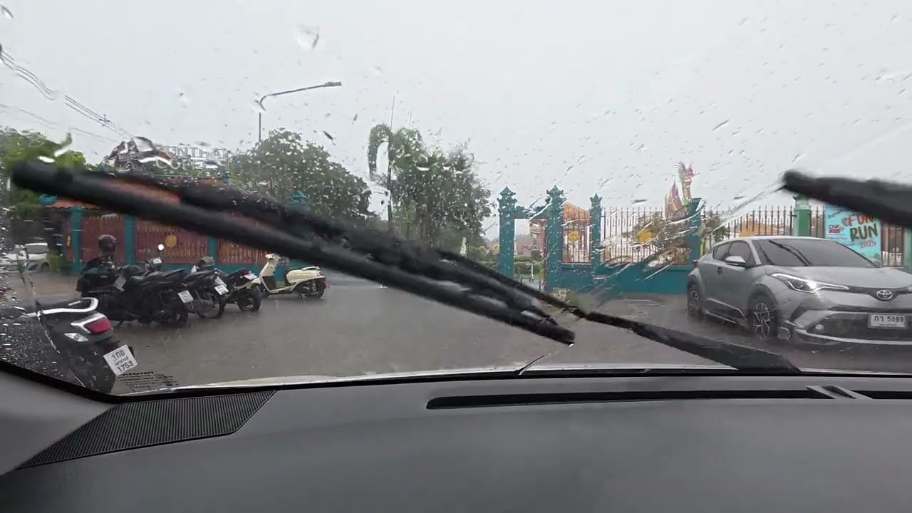 2025/6/29 Thailand(Lop Buri to Nakhon Sawan)24-It's heavy rain