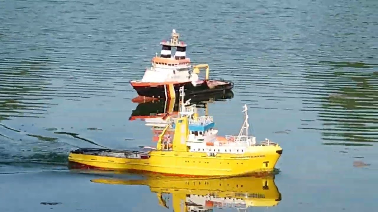 Happy Hunter trifft Nordic RC Schlepper Schiffsmodelle