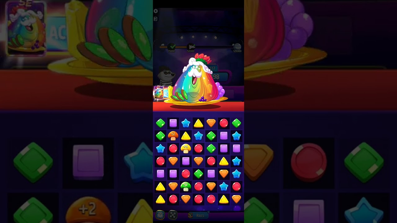 Oct 5, Cosmic Rush  - Mighty Mushrooms 125000 #matchmaster #cosmicrush #lightningstrike 