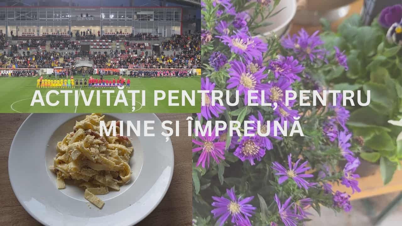Un weekend plin: meci România–Serbia U21, flori de toamnă & paste carbonara delicioase 🌸⚽🍝