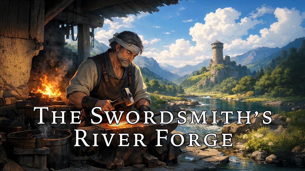 The Swordsmith’s River Forge | 2 Hour Celtic Ambient Music for Study & Deep Focus