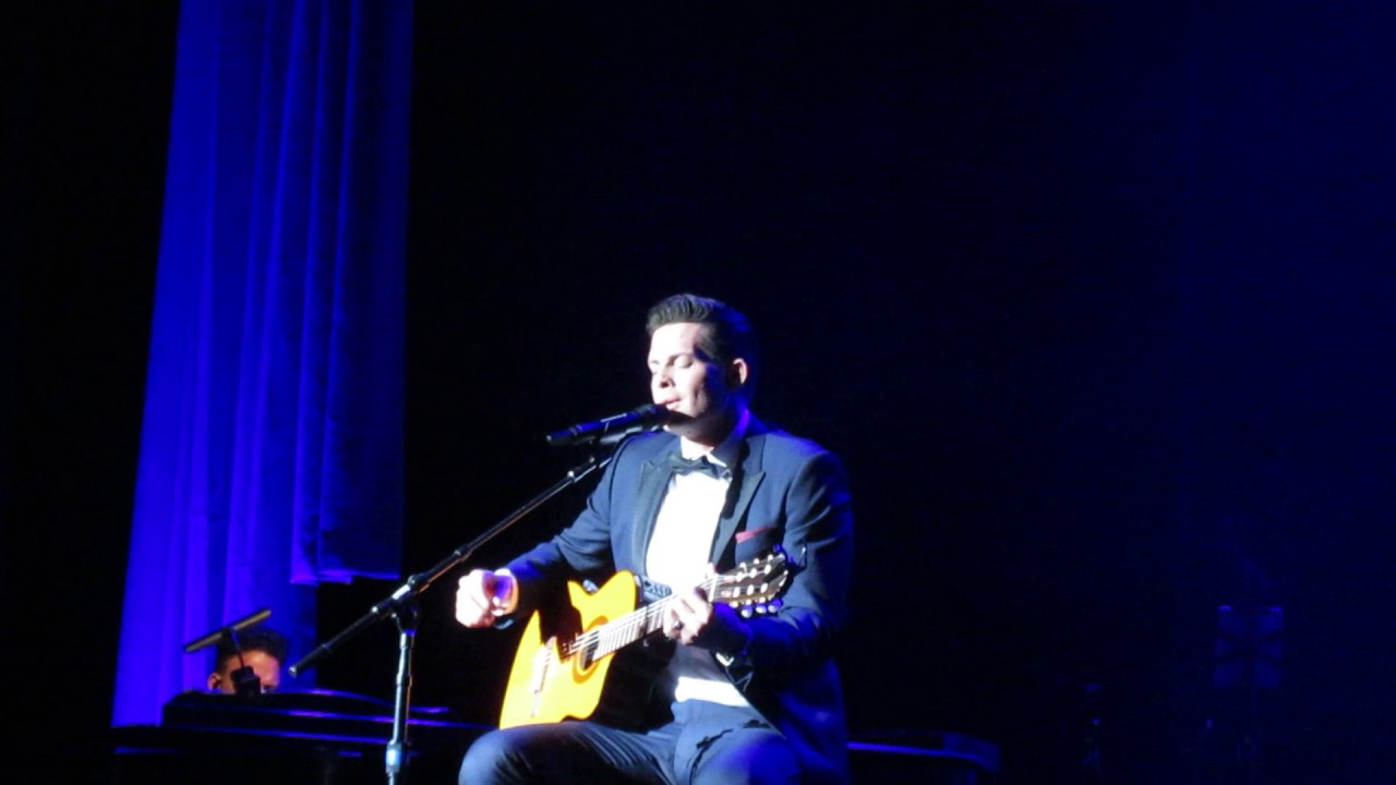 Clifton Murray of The Tenors, singing 