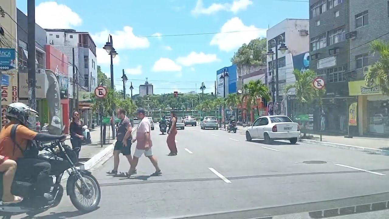Passando pelo Centro Histórico até o shopping Tambiá