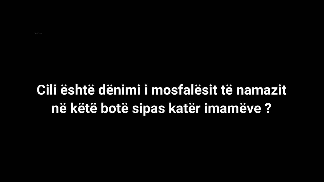 Cili është dënimi i mosfalësit të namazit në këtë botë sipas katër imamëve-Ergin SHALA
