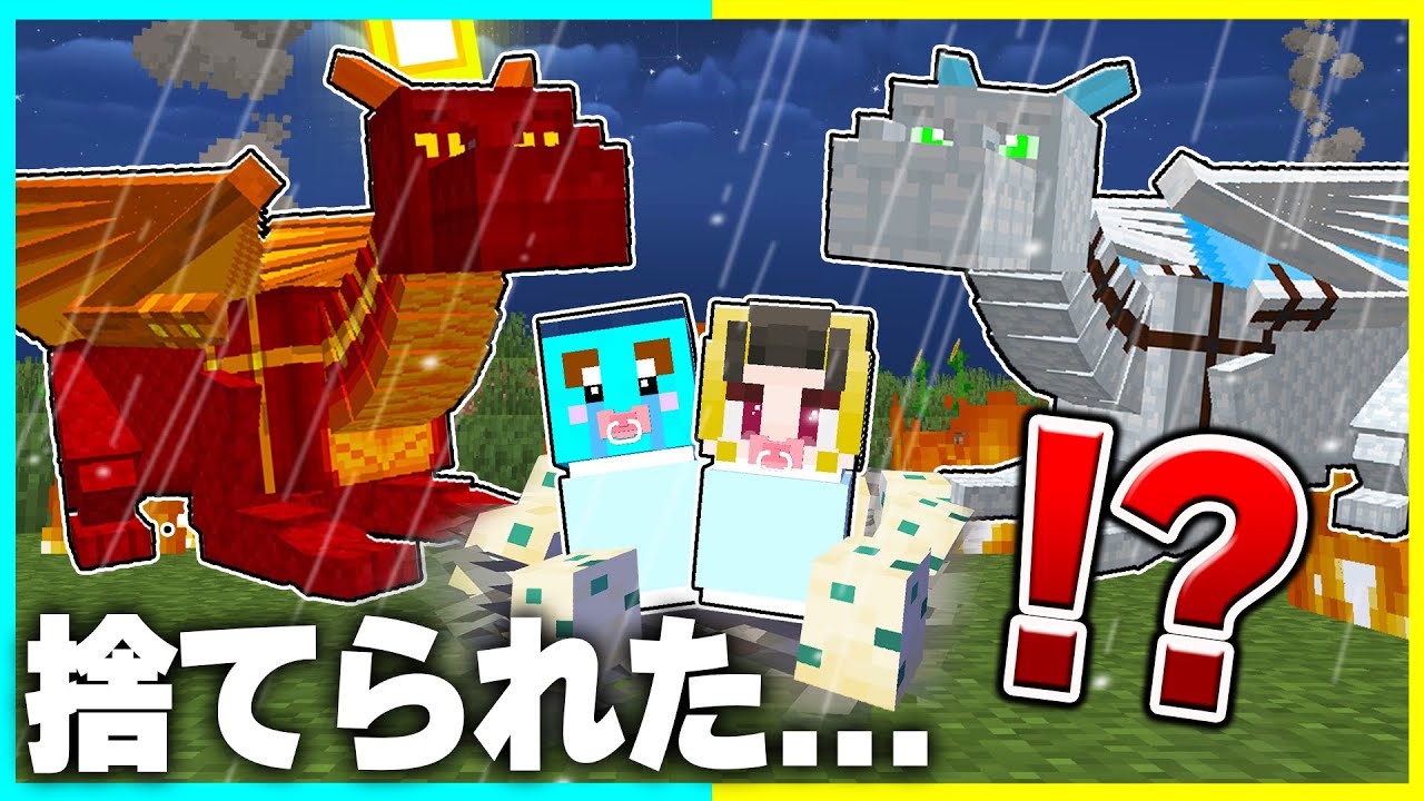 ドラゴンの巣に捨てられた子供が生まれてから死ぬまで...😢【まいくら / マインクラフト】