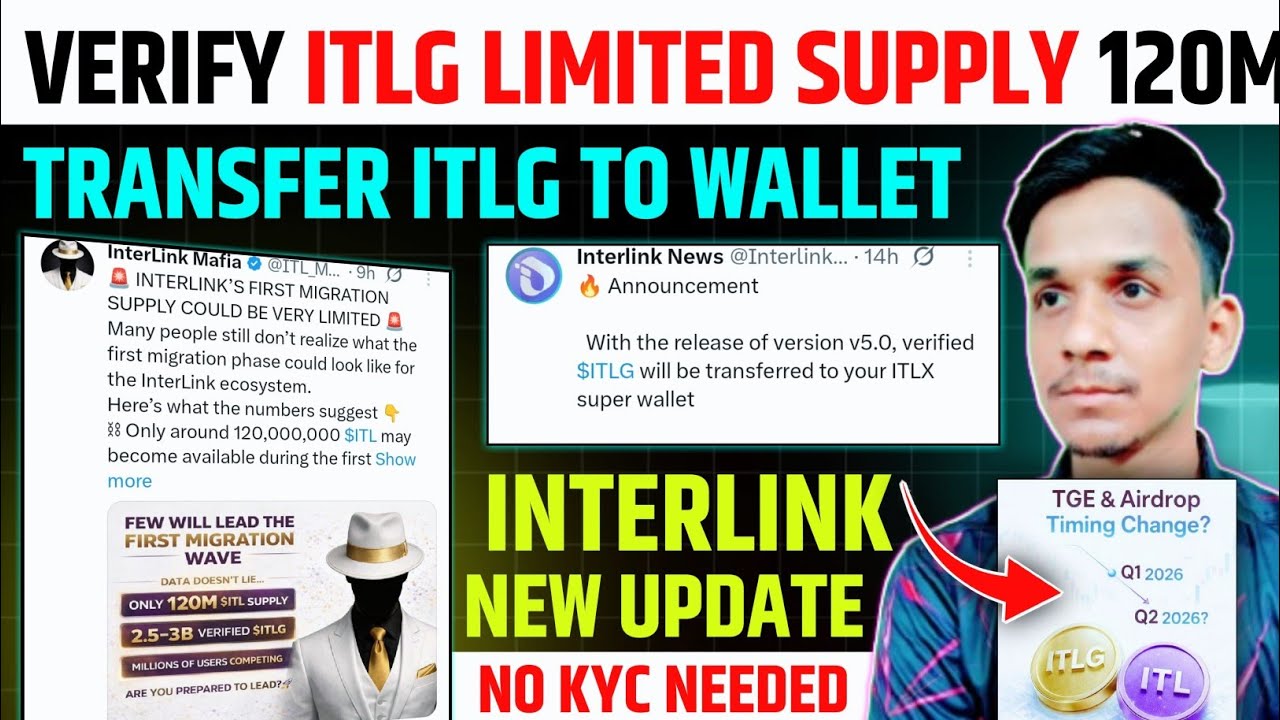 INTERLINK VERIFIED ITLG TRANSFER 📌 INTERLINK NETWORK KYC VERIFICATION 🚀 INTERLINK NETWORK NEW UPDATE
