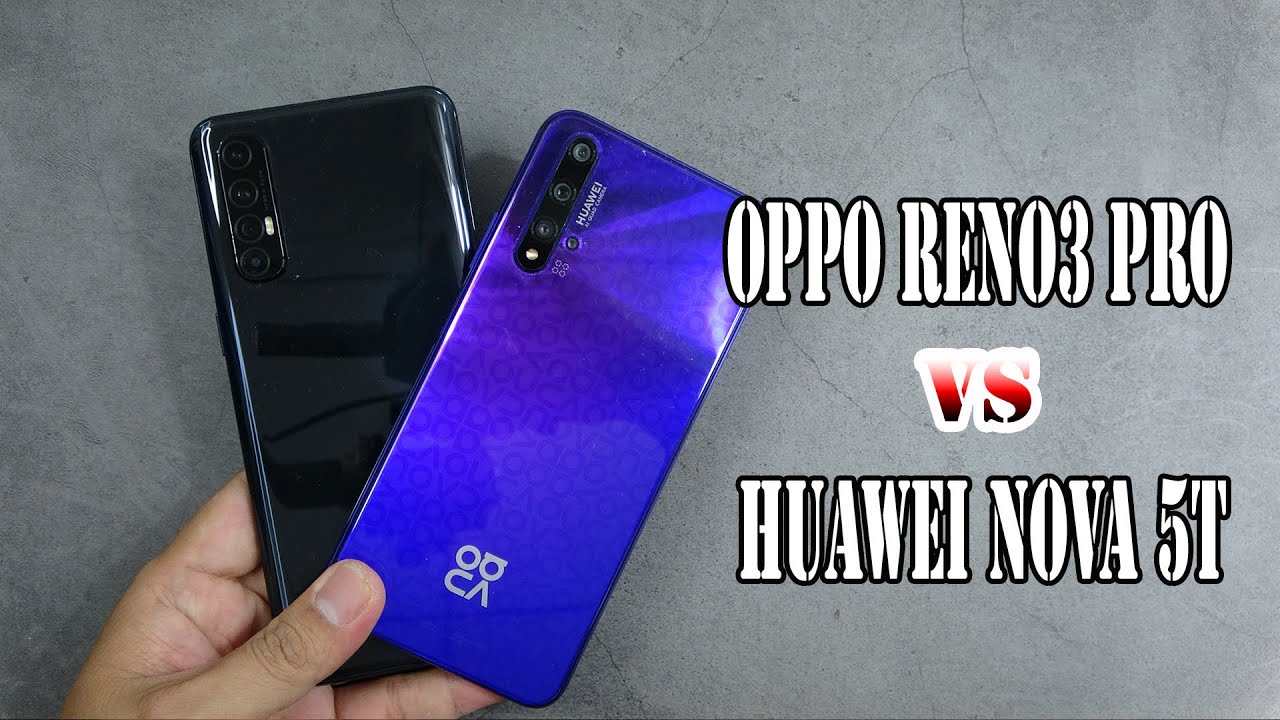Oppo Reno3 Pro vs Huawei nova 5T | SpeedTest and Camera comparison