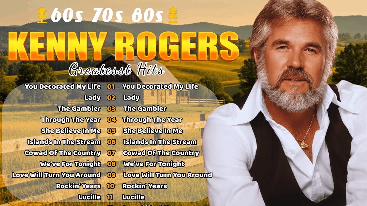 Kenny Rogers Greatest Hits 2026🤠Classic Country Songs Full Album | The Gambler, Lady...