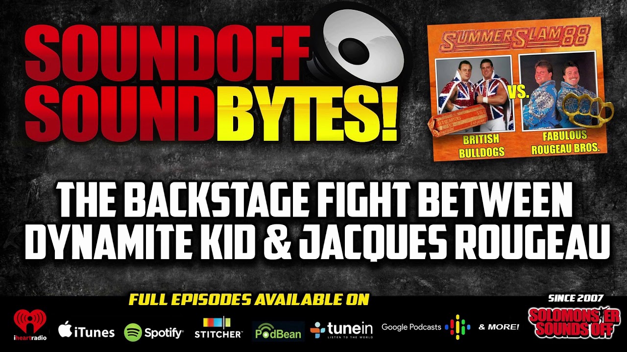 The BACKSTAGE FIGHT Between Dynamite Kid And Jacques Rougeau!