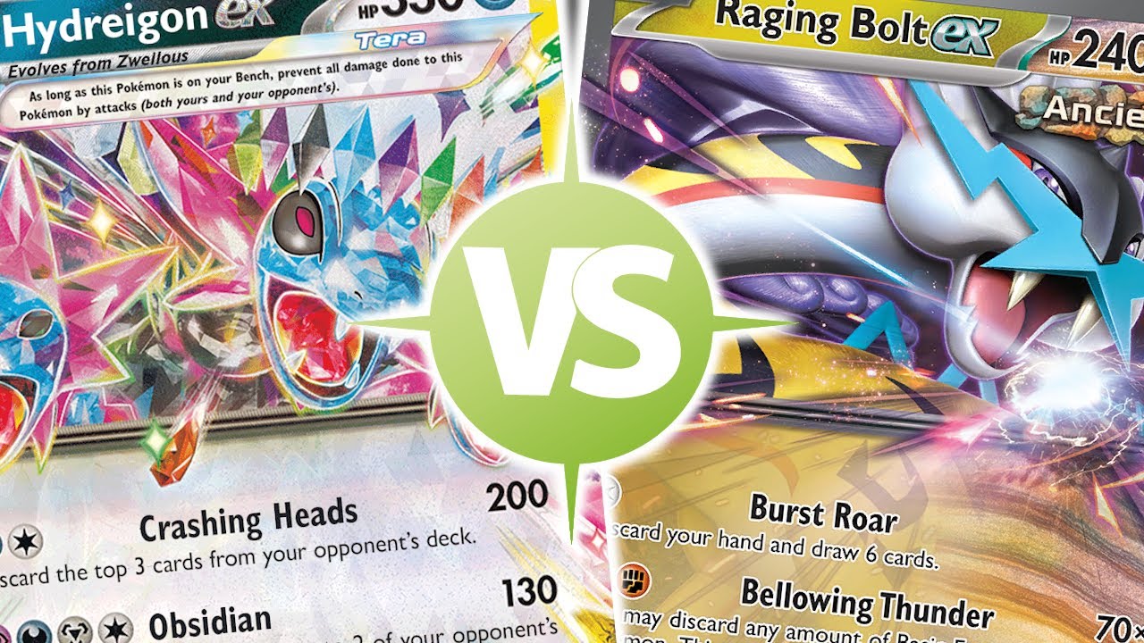 Hydreigon ex VS Raging Bolt ex - Surging Sparks | Table Top Battle