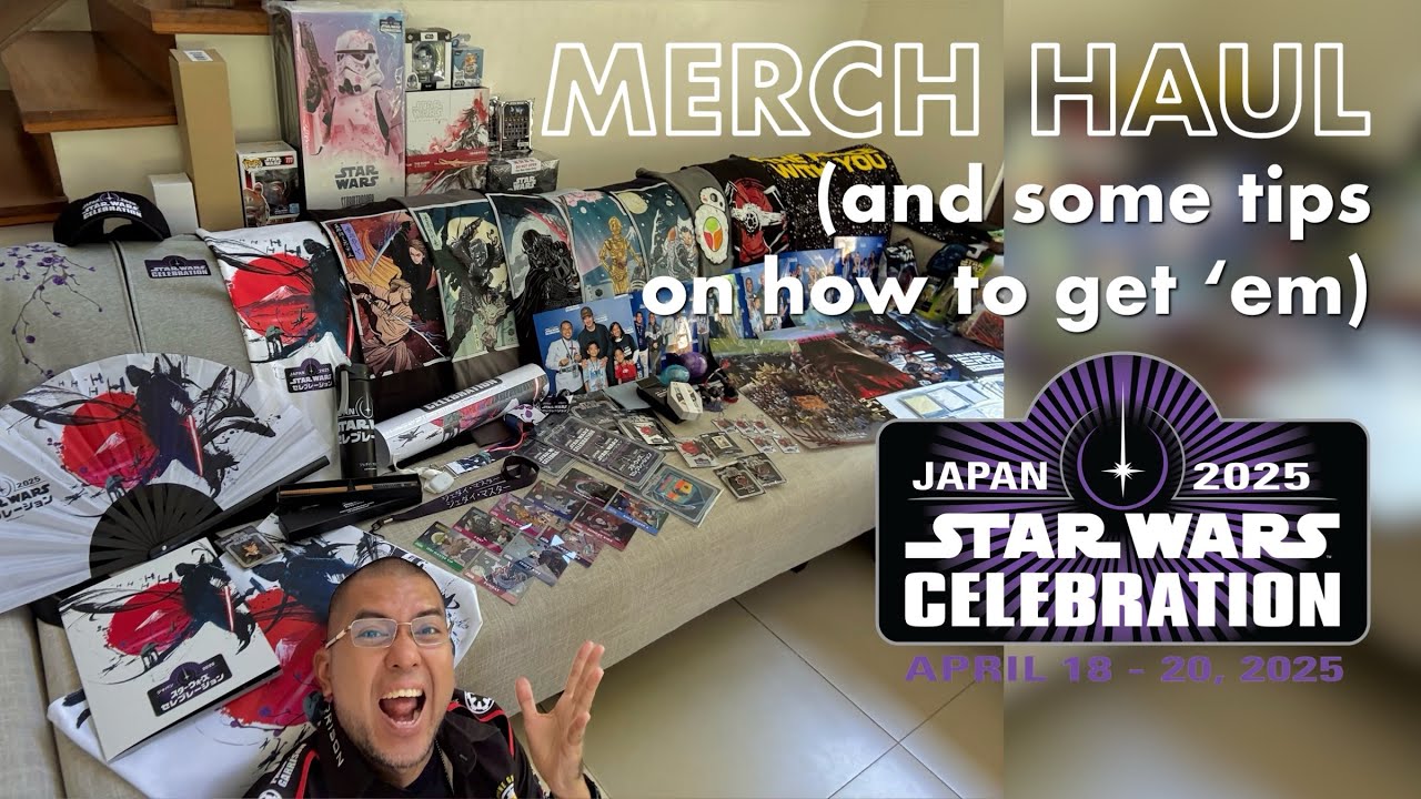 Merchandise Haul (+ tips) from Star Wars Celebration Japan 2025 by a First Time Celebration Attendee