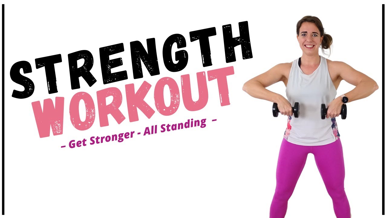 20-минутная силовая тренировка для всего тела (только стоя) 💪 С отягощениями | Без скамьи