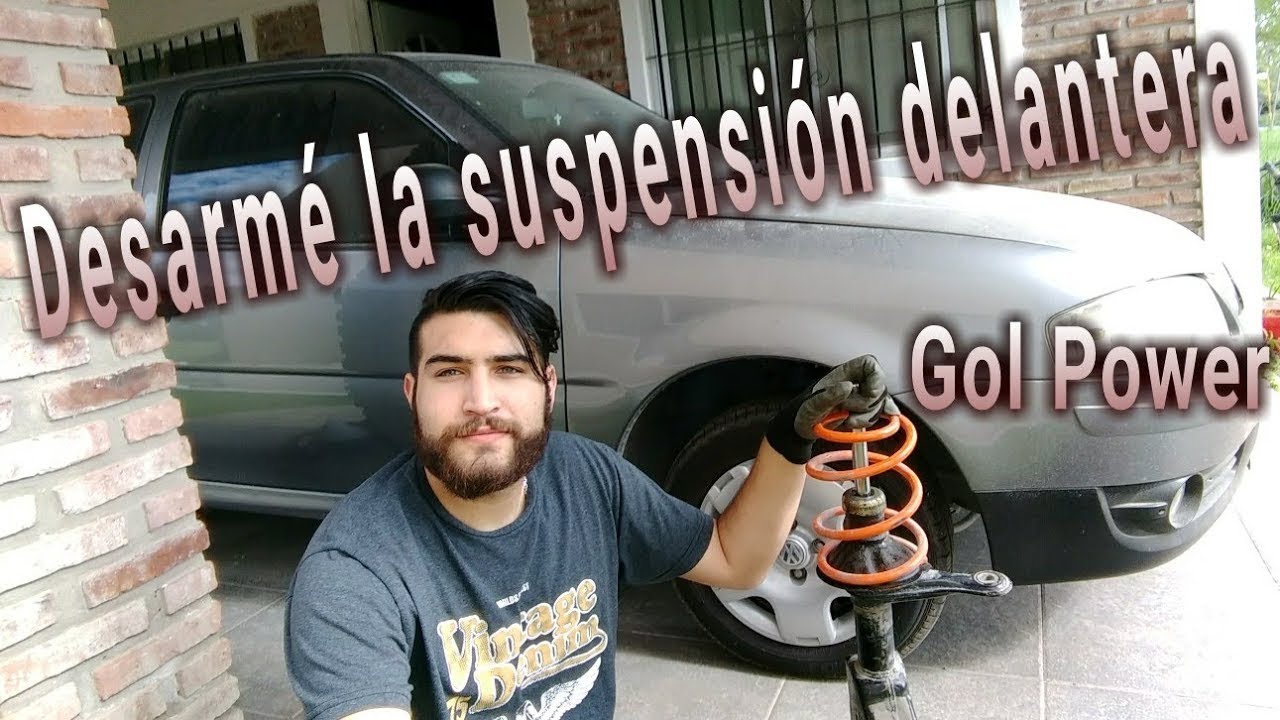 Como SACAR/reemplazar, AMORTIGUACIÓN delantera GOL POWER - VW Pointer// resubido