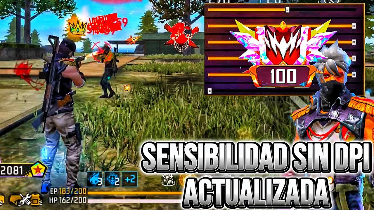 SENSIBILIDAD ⚙️ ACTUALIZADA sin DPI para pegar TODO ROJO EN FREE FIRE I soyronaldof