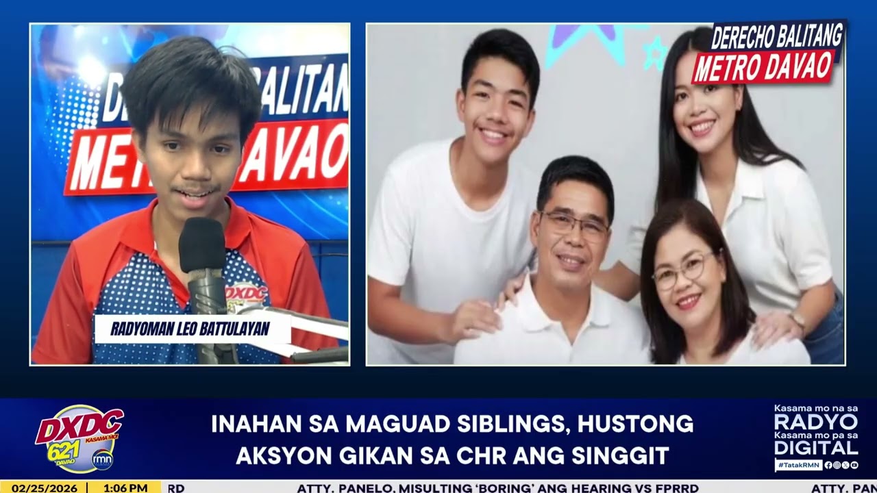 INAHAN SA MAGUAD SIBLINGS, HUSTONG AKSYON GIKAN SA CHR ANG SINGGIT
