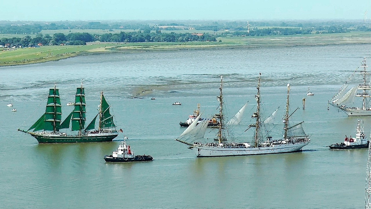 Sail 2025 Bremerhaven - von oben