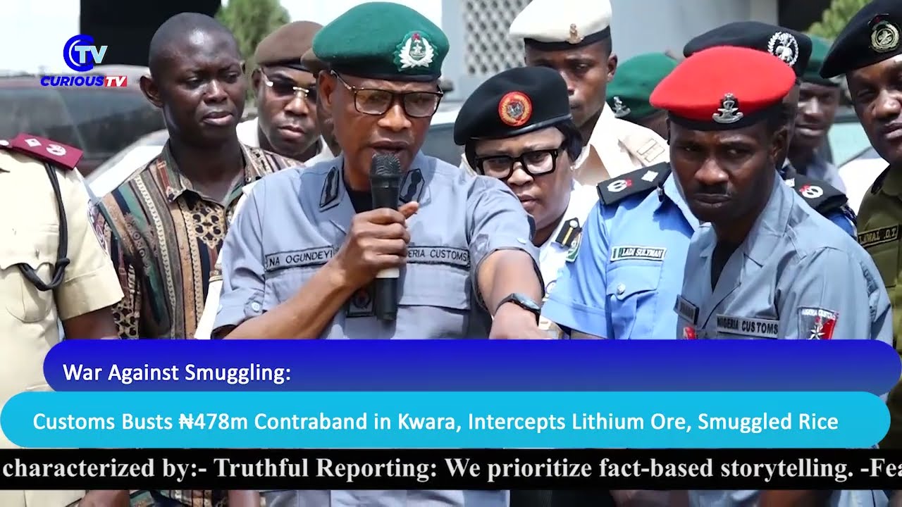 War Against Smuggling:Customs Busts ₦478m Contraband in Kwara, Intercepts Lithium Ore, Smuggled Rice